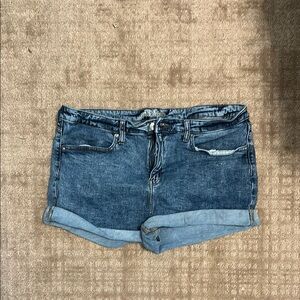 Wild Fable Blue Jean Shorts Cuffed Hem